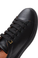 Kadın Siyah Deri Sneaker | Derimod Kadın Siyah Deri Sneaker | Derimod