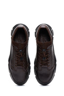 Erkek Kahverengi Deri Casual Sneaker | Derimod Erkek Kahverengi Deri Casual Sneaker | Derimod