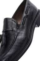 Men's Black Leather Tasseled Classic Loafer | Derimod Men's Black Leather Tasseled Classic Loafer | Derimod
