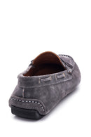 Erkek Gri Süet Deri Casual Loafer | Derimod Erkek Gri Süet Deri Casual Loafer | Derimod