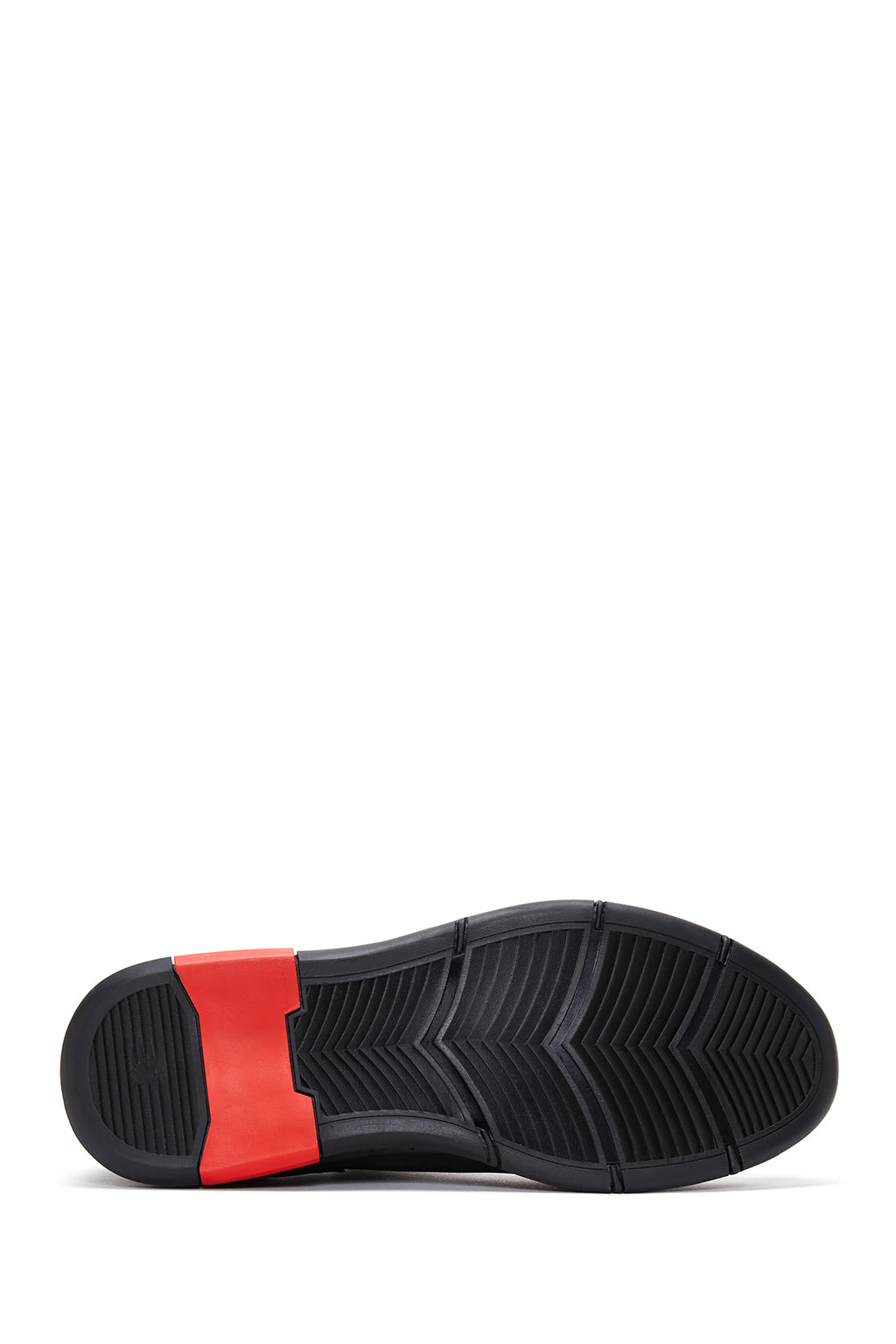 Erkek Siyah Bağcıklı Deri Sneaker