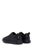 Male Black Lace-Up Leather Sneaker | Derimod Male Black Lace-Up Leather Sneaker | Derimod