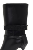 Women's Black Thin Heeled Boots | Derimod Women's Black Thin Heeled Boots | Derimod