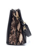 Women's Snake Printed Shoulder Bag | Derimod Women's Snake Printed Shoulder Bag | Derimod