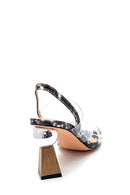 Women's Transparent Strappy Heeled Sandals | Derimod Women's Transparent Strappy Heeled Sandals | Derimod