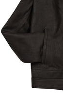 Felibe Male Black Mandarin Collar Leather Jacket | Derimod Felibe Male Black Mandarin Collar Leather Jacket | Derimod
