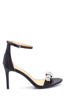 Women's Heeled Stone Detailed Sandals | Derimod Women's Heeled Stone Detailed Sandals | Derimod
