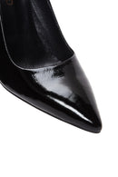 Woman Black High-Heeled Patent Leather Leather Shoes | Derimod Woman Black High-Heeled Patent Leather Leather Shoes | Derimod