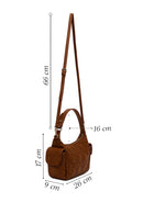 Woman Brown Long-Strap Quilted Shoulder Bag | Derimod Woman Brown Long-Strap Quilted Shoulder Bag | Derimod