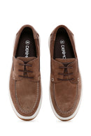 Men's Mink Lace-Up Suede Leather Casual Shoes | Derimod Men's Mink Lace-Up Suede Leather Casual Shoes | Derimod