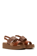 Women's Tan Thick Soled Sandals | Derimod Women's Tan Thick Soled Sandals | Derimod