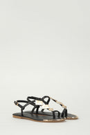 Women's Sandals with Metal Detail | Derimod Women's Sandals with Metal Detail | Derimod