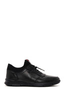 Erkek Siyah Bağcıklı Deri Casual Sneaker | Derimod Erkek Siyah Bağcıklı Deri Casual Sneaker | Derimod