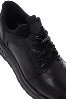 Men's Black Leather Casual Sneaker | Derimod Men's Black Leather Casual Sneaker | Derimod