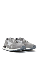 Erkek Gri Deri Sneaker | Derimod Erkek Gri Deri Sneaker | Derimod