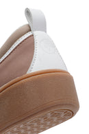 ACBC x Derimod Women's Yellow Lace-Up Suede Sneakers | Derimod ACBC x Derimod Women's Yellow Lace-Up Suede Sneakers | Derimod