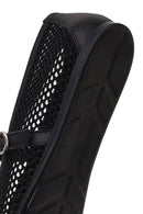 Woman Black Buckled Mesh Ballerine flats | Derimod Woman Black Buckled Mesh Ballerine flats | Derimod