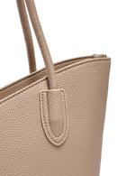 Woman Beige Accessory-Detail Shoulder Bag | Derimod Woman Beige Accessory-Detail Shoulder Bag | Derimod