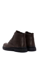 Male Brown Zip Closure Leather Casual Boots | Derimod Male Brown Zip Closure Leather Casual Boots | Derimod