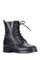 Zippered Women's Leather Boots | Derimod Zippered Women's Leather Boots | Derimod