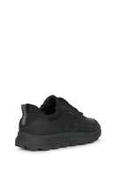 Geox Men's Black Spherica Lace-up Leather Sneaker | Derimod Geox Men's Black Spherica Lace-up Leather Sneaker | Derimod