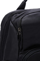 D-Pack Unisex Black Technological Fabric Backpack | Derimod D-Pack Unisex Black Technological Fabric Backpack | Derimod