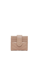 Woman Mink Quilted Card Holder | Derimod Woman Mink Quilted Card Holder | Derimod