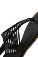 Women's Black Back Strap Flip Flop Sandals | Derimod Women's Black Back Strap Flip Flop Sandals | Derimod