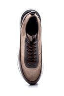 Men's Leather Suede Detailed Sneaker | Derimod Men's Leather Suede Detailed Sneaker | Derimod