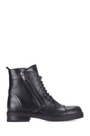 Zippered Women's Leather Boots | Derimod Zippered Women's Leather Boots | Derimod