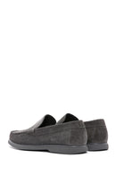 Derimod Fly Men's Gray Suede Leather Loafer | Derimod Derimod Fly Men's Gray Suede Leather Loafer | Derimod