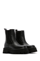 Women's Black Thick Soled Chelsea Boots | Derimod Women's Black Thick Soled Chelsea Boots | Derimod