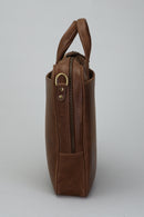 Tan Men's Leather Briefcase | Derimod Tan Men's Leather Briefcase | Derimod