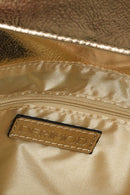 Gold Women's Portfolio with Chain Strap | Derimod Gold Women's Portfolio with Chain Strap | Derimod