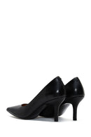 Kadın Siyah Deri Stiletto | Derimod Kadın Siyah Deri Stiletto | Derimod