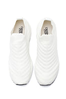 Women's White Thick Soled Sneaker | Derimod Women's White Thick Soled Sneaker | Derimod
