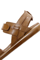 Kadın Taba Deri Comfort Sandalet | Derimod Kadın Taba Deri Comfort Sandalet | Derimod
