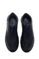 Erkek Lacivert Deri Sneaker | Derimod Erkek Lacivert Deri Sneaker | Derimod