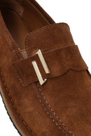 Men's Tan Suede Leather Casual Loafer | Derimod Men's Tan Suede Leather Casual Loafer | Derimod