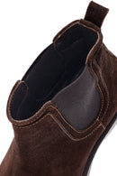 Male Brown Suede Chelsea Boots | Derimod Male Brown Suede Chelsea Boots | Derimod
