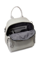 Women's Gray Long Strap Backpack | Derimod Women's Gray Long Strap Backpack | Derimod