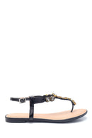 Women's Casual Stone Detailed Sandals | Derimod Women's Casual Stone Detailed Sandals | Derimod