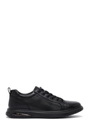 Male Black Lace-Up Leather Sneaker | Derimod Male Black Lace-Up Leather Sneaker | Derimod