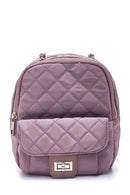 Women's Square Pattern Backpack | Derimod Women's Square Pattern Backpack | Derimod