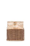 Women's Gold Stone Handbag | Derimod Women's Gold Stone Handbag | Derimod