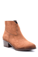 Women's Suede Heeled Boots | Derimod Women's Suede Heeled Boots | Derimod