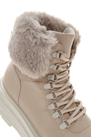Women's Beige Thick Soled Casual Boots | Derimod Women's Beige Thick Soled Casual Boots | Derimod