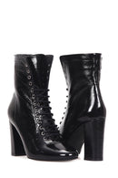 Women's Heeled Patent Leather Boots | Derimod Women's Heeled Patent Leather Boots | Derimod