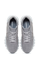Kadın Antrasit Süet Deri Sneaker | Derimod Kadın Antrasit Süet Deri Sneaker | Derimod