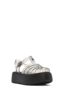Women's Black Ankle Buckle Thick Soled Jelly Sandals | Derimod Women's Black Ankle Buckle Thick Soled Jelly Sandals | Derimod